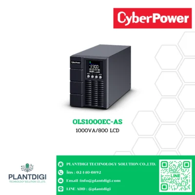 เครื่องสำรองไฟ CyberPower OLS1000EC-AS 1000VA/800 LCD OLS Series (TOWER)