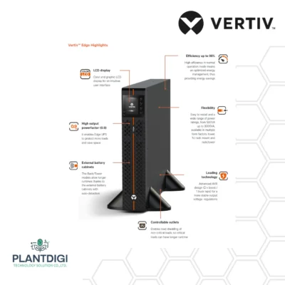 เครื่องสำรองไฟ Vertiv EDGE Series EDGE-500IRM1U 4 เครื่องสำรองไฟ Vertiv EDGE Series EDGE-500IRM1U - Image 2