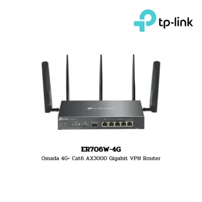 TP-Link Business Router รุ่น ER706W-4G Omada 4G+ Cat6 AX3000 Gigabit VPN Router