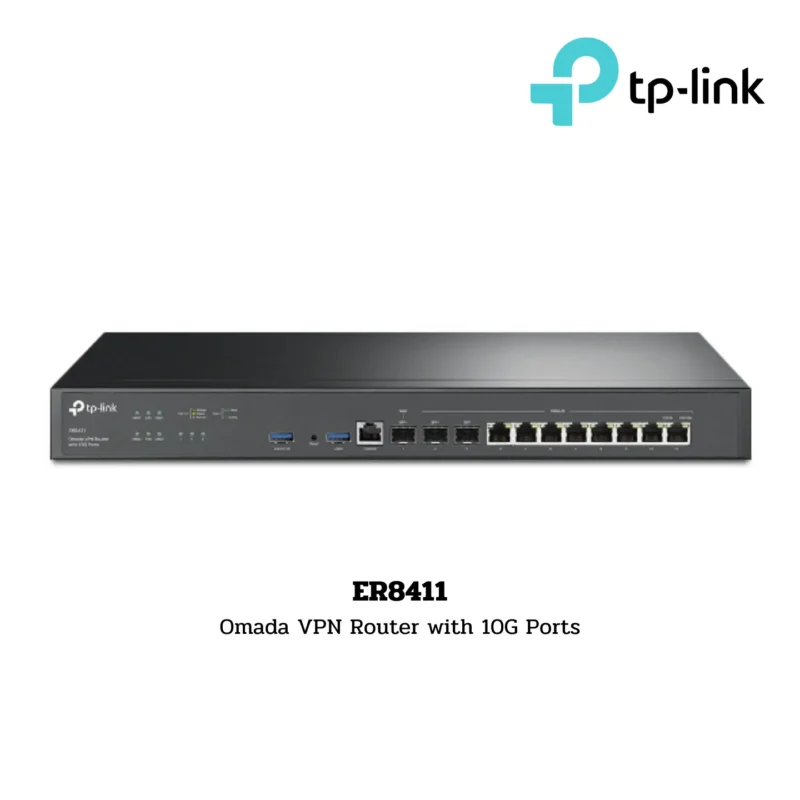 TP-Link Business Router รุ่น ER8411 Omada VPN Router with 10G Ports