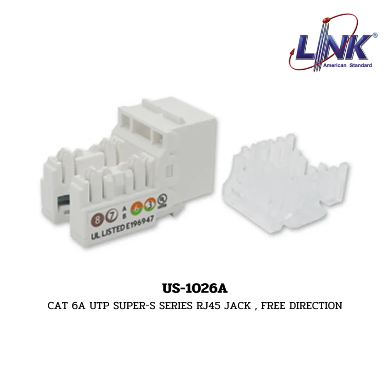 LINK CAT 6A UNSHIELD CONNECTORS รุ่น US-1026A