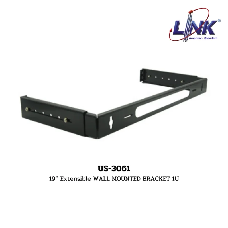 LINK 19”Extensible WALL MOUNTED BRACKET รุ่น US-3061