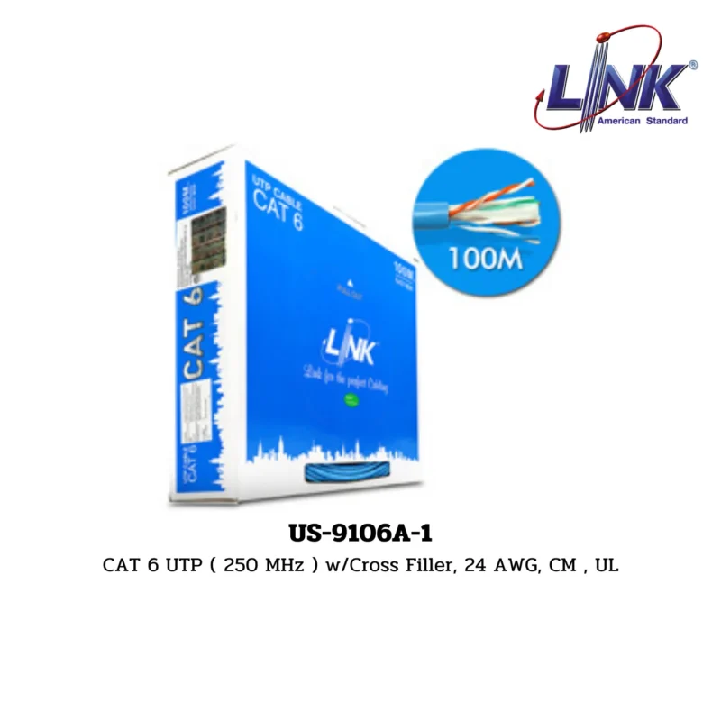 LINK LAN (UTP) CAT 6 600 MHz รุ่น US-9106A-1