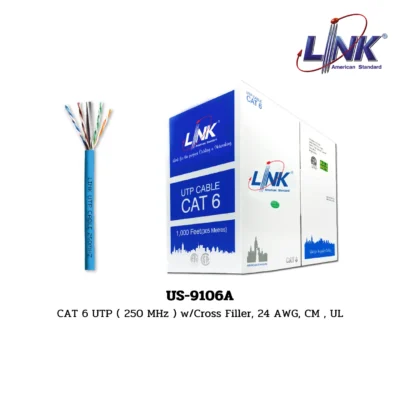 LINK LAN (UTP) CAT 6 600 MHz รุ่น US-9106A