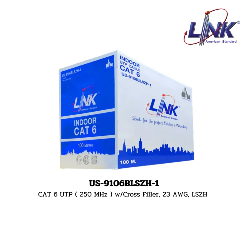 LINK LAN (UTP) CAT 6 600 MHz รุ่น US-9106BLSZH-1