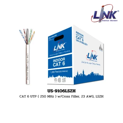 LINK LAN (UTP) CAT 6 600 MHz รุ่น US-9106LSZH