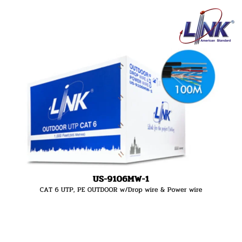 LINK LAN (UTP) CAT 6 600 MHz รุ่น US-9106MW-1