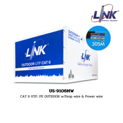 LINK LAN (UTP) CAT 6 600 MHz รุ่น US-9106MW