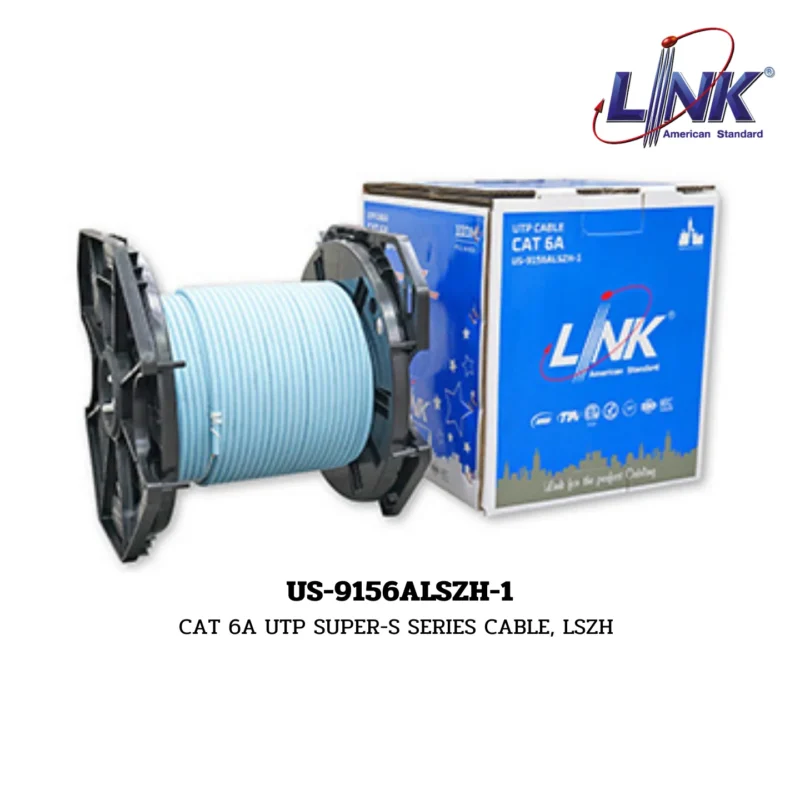 LINK CAT 6A CABLE 100 Meter รุ่น US-9156ALSZH-1