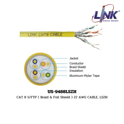 LINK SHIELD CAT 8 CABLE รุ่น US-9488LSZH