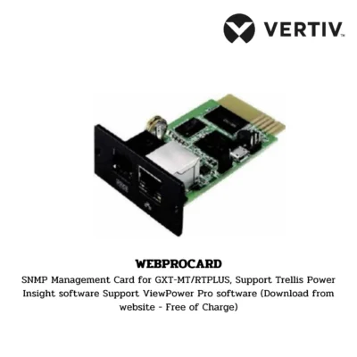 Vertiv WEBPROCARD SNMP Management Card for GXT-MT/RTPLUS