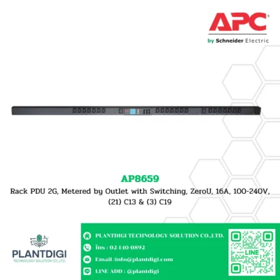 APC Metered-by-Outlet with Switching Rack PDU รุ่น AP8659 3 APC Metered-by-Outlet with Switching Rack PDU รุ่น AP8659 - Image 2