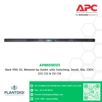 APC Metered-by-Outlet with Switching Rack PDU รุ่น AP8659EU3 4 APC Metered-by-Outlet with Switching Rack PDU รุ่น AP8659EU3 - Image 2