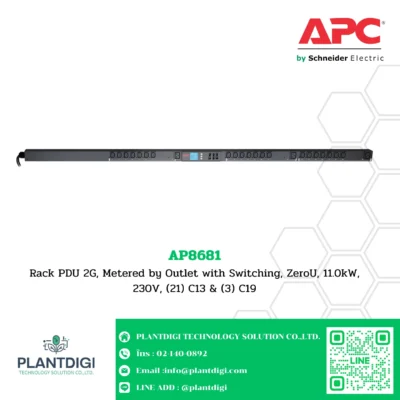 APC Metered-by-Outlet with Switching Rack PDU รุ่น AP8681 4 APC Metered-by-Outlet with Switching Rack PDU รุ่น AP8681 - Image 2