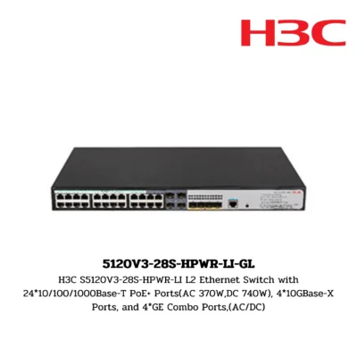 Switch H3C รุ่น 5120V3-28S-HPWR-LI-GL