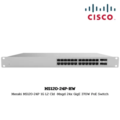 Cisco Meraki Switch Hardware รุ่น MS120-24P-HW