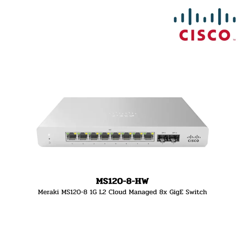 Cisco Meraki Switch Hardware รุ่น MS120-8-HW