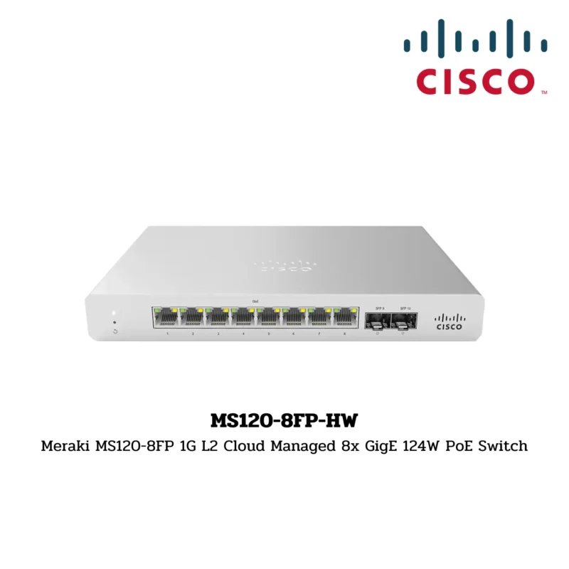 Cisco Meraki Switch Hardware รุ่น MS120-8FP-HW