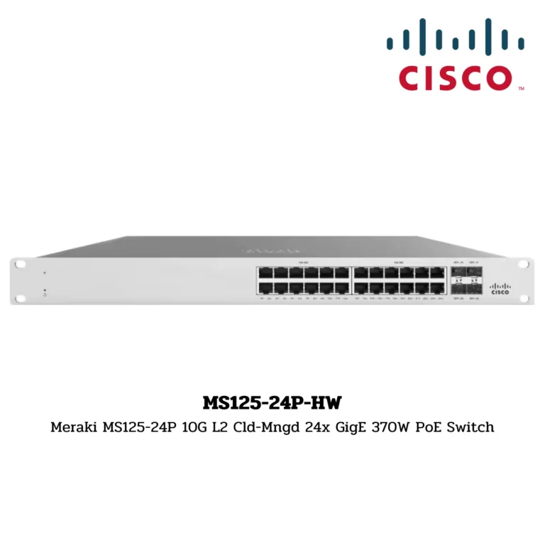 Cisco Meraki Switch Hardware รุ่น MS125-24P-HW