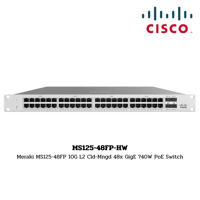 Cisco Meraki Switch Hardware รุ่น MS125-48FP-HW