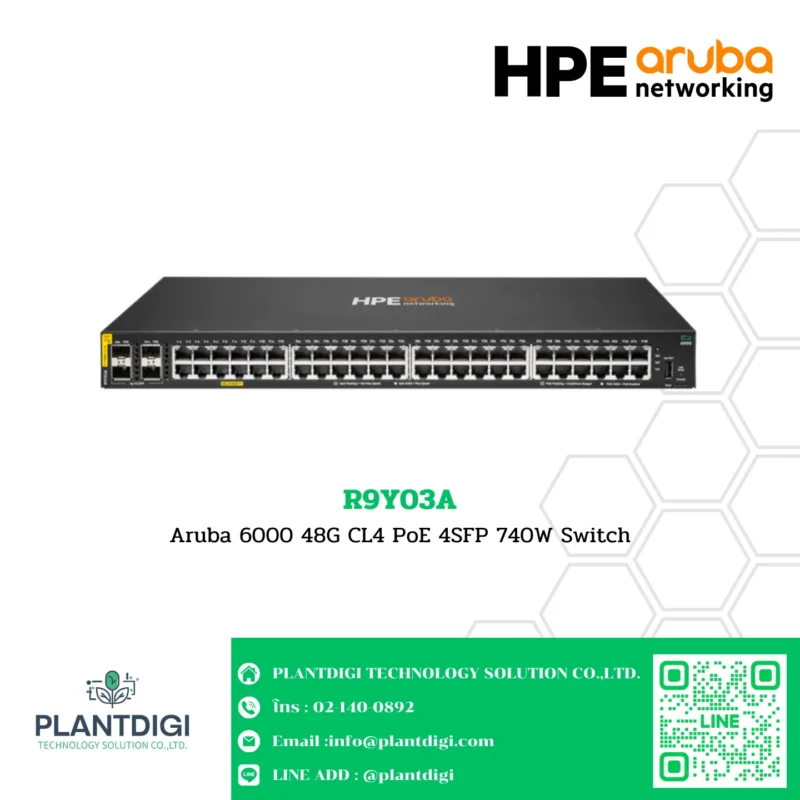 Switch Aruba OS-CX HPE รุ่น R9Y03A