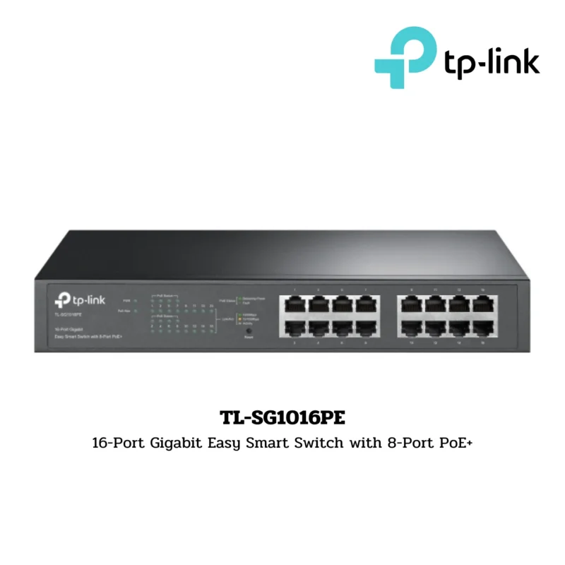 Switch TP-Link รุ่น TL-SG1016PE 16-Port Gigabit Easy Smart Switch