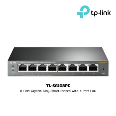 Switch TP-Link รุ่น TL-SG108PE 8-Port Gigabit Easy Smart Switch