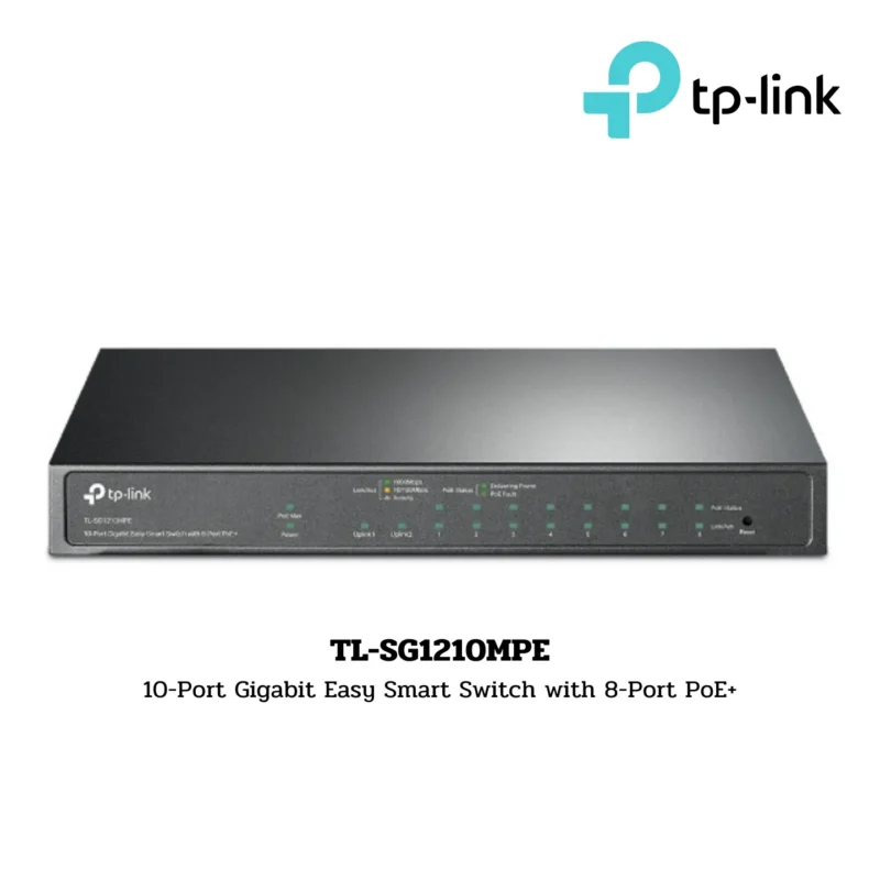 Switch TP-Link รุ่น TL-SG1210MPE 10-Port Gigabit Easy Smart Switch