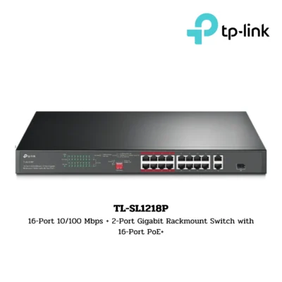 Switch TP-Link รุ่น TL-SL1218P 10/100M POE Switch