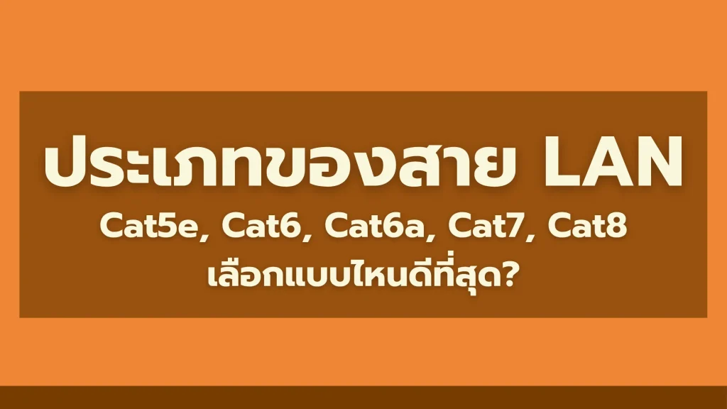ประเภทของสาย LAN