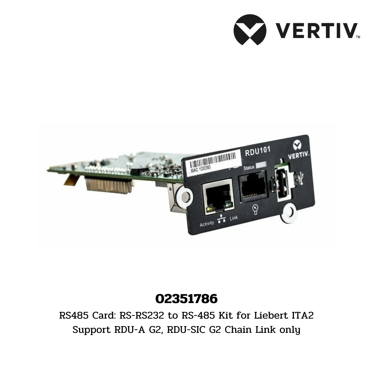 02351786 Vertiv RS485 Card