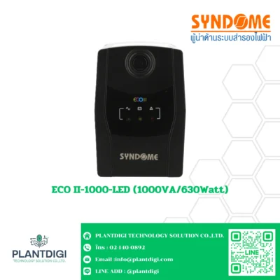เครื่องสำรองไฟ Syndome ECO II-1000-LED (1000VA/630Watt)