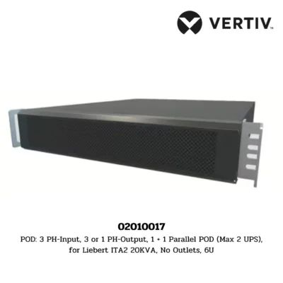 02010017 Vertiv POD: 3 PH-Input, 3 or 1 PH-Output, 1 + 1 Parallel POD (Max 2 UPS)