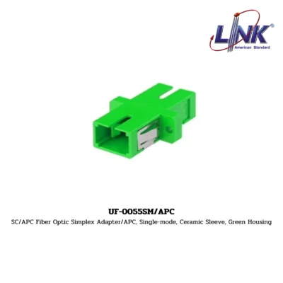 LINK รุ่น UF-0055SM/APC SC/APC Fiber Optic Simplex Adapter/APC