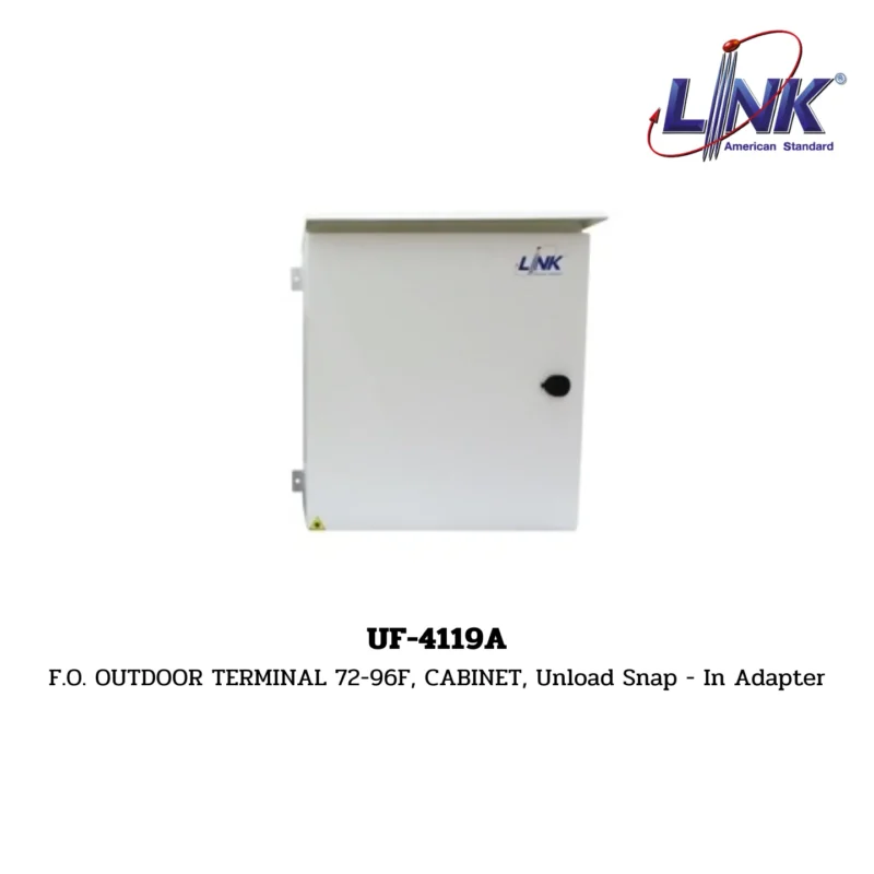 LINK รุ่น UF-4119A FIBER OPTIC OUTDOOR TERMINAL STEEL CABINET