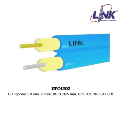 LINK รุ่น UFC4202 OM3 XG, 50/125 μm, MULTIMODE / Aqua Jacket