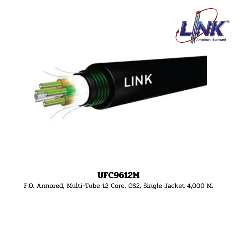 LINK รุ่น UFC9612M OS2 9/125 μm, SINGLEMODE, SINGLE JACKET
