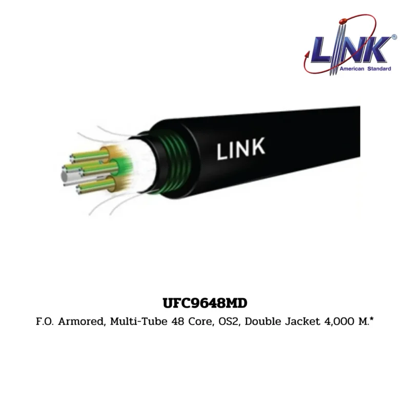 LINK รุ่น UFC9648MD OS2 9/125 μm, SINGLEMODE, DOUBLE JACKET