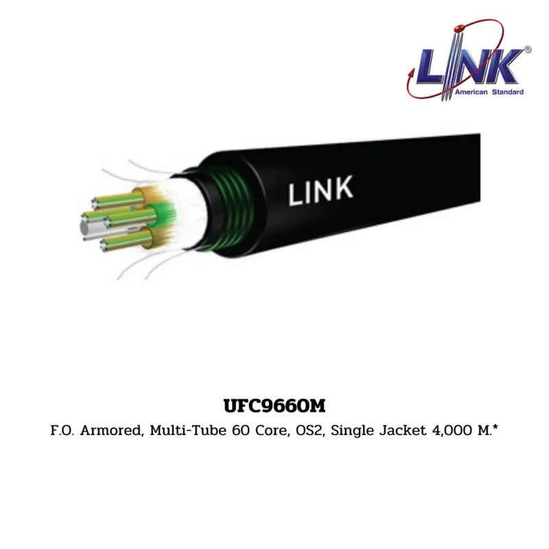 LINK รุ่น UFC9660M OS2 9/125 μm, SINGLEMODE, SINGLE JACKET