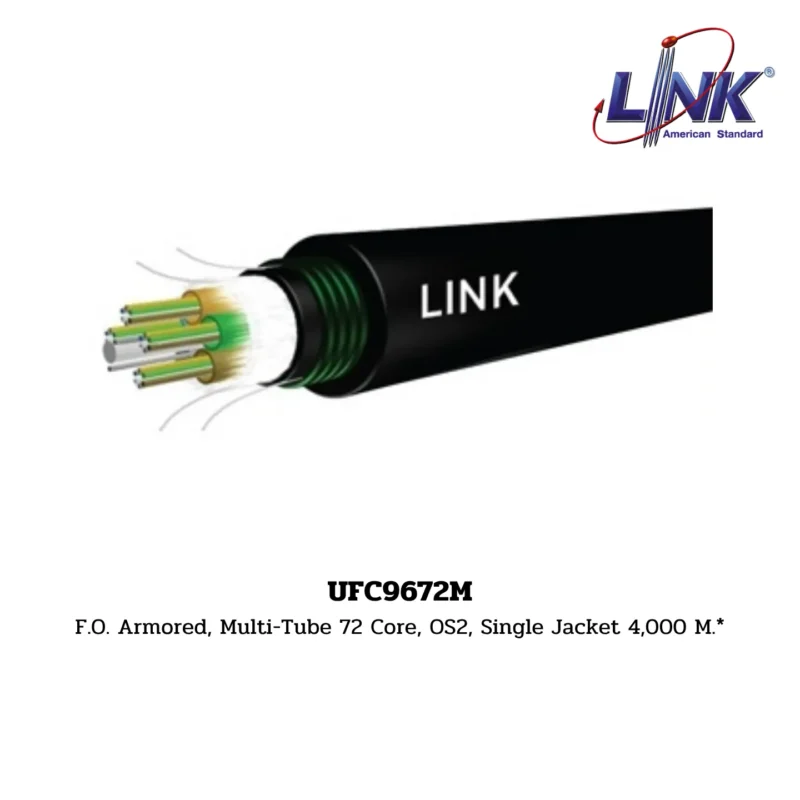 LINK รุ่น UFC9672M OS2 9/125 μm, SINGLEMODE, SINGLE JACKET