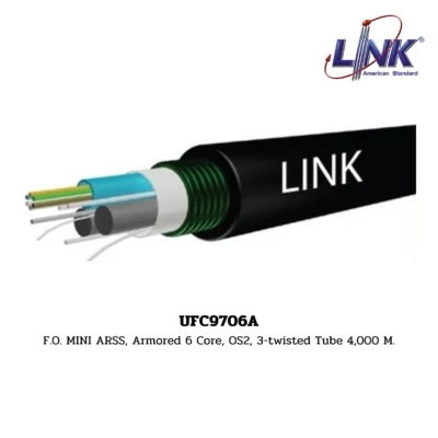 LINK รุ่น UFC9706A OS2 9/125 μm, SINGLEMODE, MINI-ARSS 3-Twisted Tube