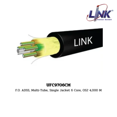 LINK รุ่น UFC9706CM OS2 9/125 μm, SINGLEMODE, ADSS Multi - Tube (Tensile 1,800 N)