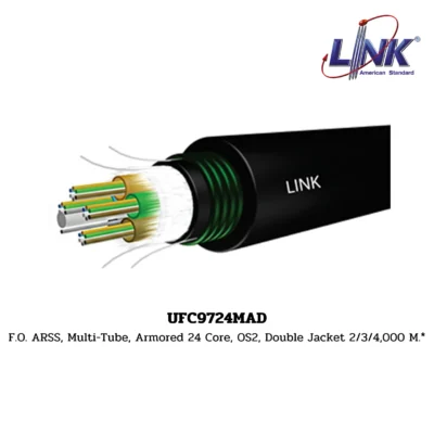 LINK รุ่น UFC9724MAD OS2 9/125 μm, SINGLEMODE, DOUBLE JACKET , ARSS Multi-Tube