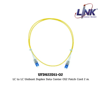 LINK รุ่น UFD922D11-02 LC to LC Uniboot Duplex Data Center OS2 Patch Cord 2 m.