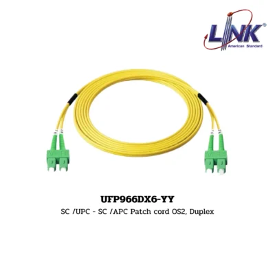 LINK รุ่น UFP966DX6-YY FIBER OPTIC PATCH CORD OS2, DUPLEX (SINGLEMODE)