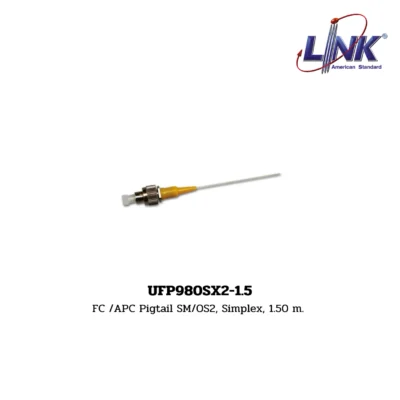 LINK รุ่น UFP980SX2-1.5 FIBER OPTIC PIGTAIL SM/OS2, SIMPLEX (SINGLEMODE)