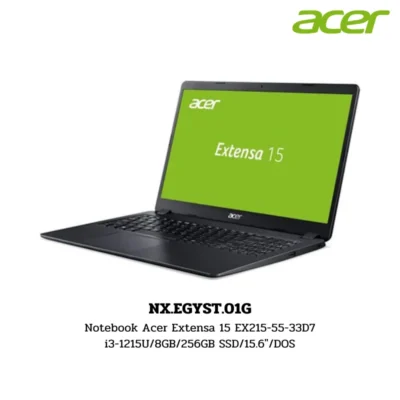 Notebook Acer Extensa 15 EX215-55-33D7 i3-1215U/8GB/256GB SSD/15.6″/DOS