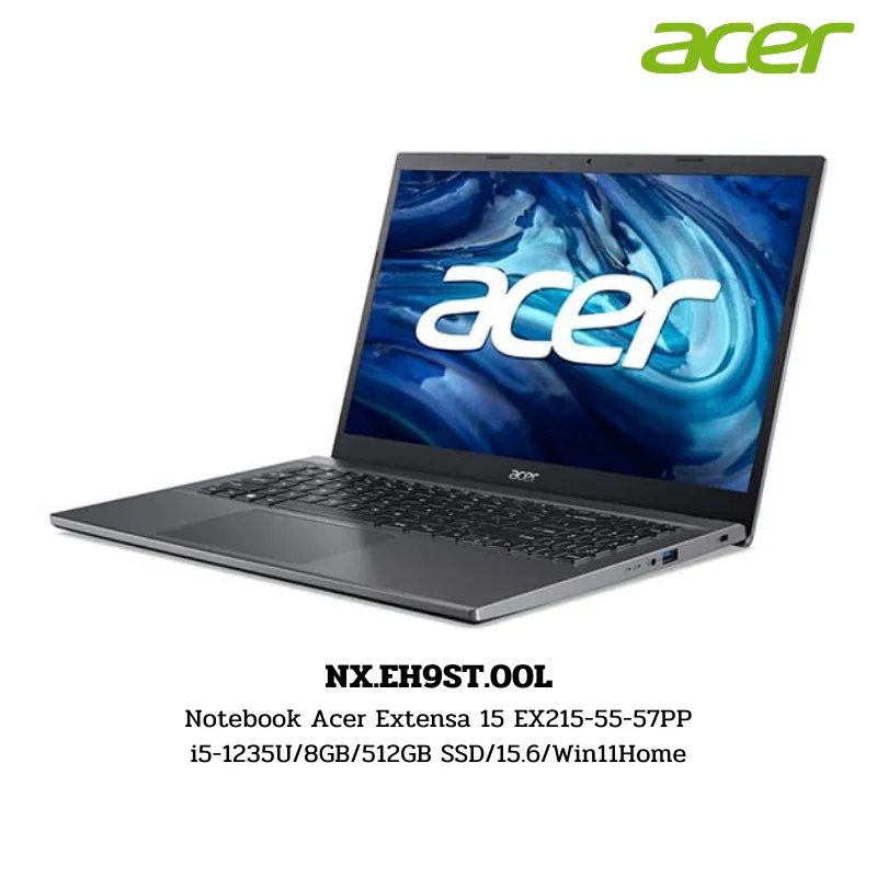 Notebook Acer Extensa 15 EX215-55-57PP i5-1235U/8GB/512GB SSD/15.6/Win11Home (NX.EH9ST.00L)