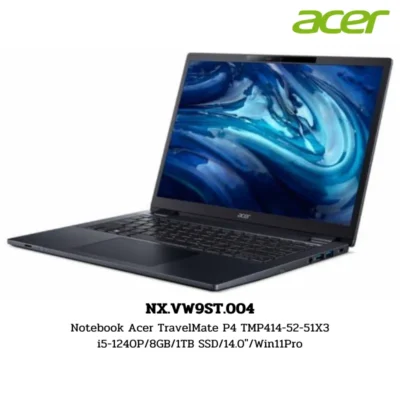 Notebook Acer TravelMate P4 TMP414-52-51X3 i5-1240P/8GB/1TB SSD/14.0″/Win11Pro (NX.VW9ST.004)