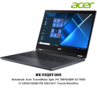 Notebook Acer TravelMate Spin P4 TMP414RN-53-766D i7-1355U/16GB/1TB SSD/14.0″ Touch/Win11Pro (NX.VZQST.005)